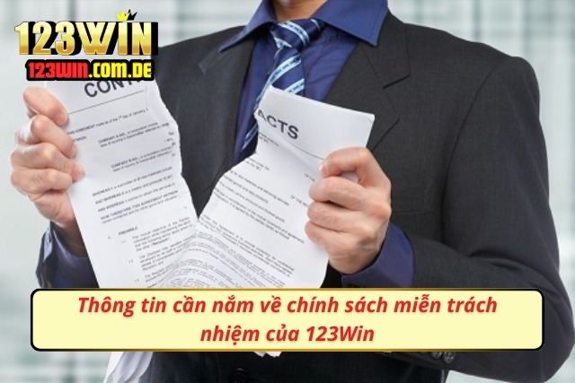 Nội dung bắt buộc phải biết về chính sách miễn trách nhiệm
